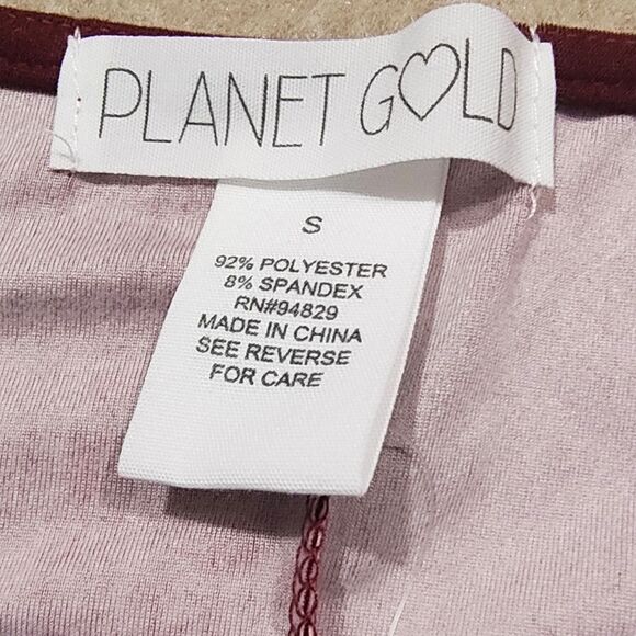 Planet Gold Bodycon Zinfandel Floral Long Sleeve Dress Small #3 - Picture 3 of 5